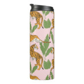 タイガーシームレスパターン:エキゾチックなヴィンテージスタイル タンブラー (回転右)
