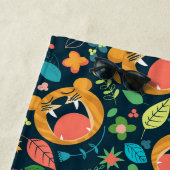 タイガージャングルを聞パーソナライズされたく ビーチタオル (インサイチュ)