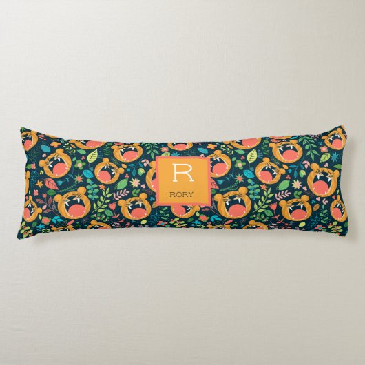 タイガージャングルを聞パーソナライズされたく ボディピロー (正面)