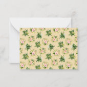 タイガージャングルベビーシャワー子育てアドバイス ノートカード (裏面)