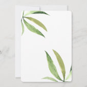 タイガージャングルマム&ベビーユーカリプタスベビーシャワー 招待状 (裏面)