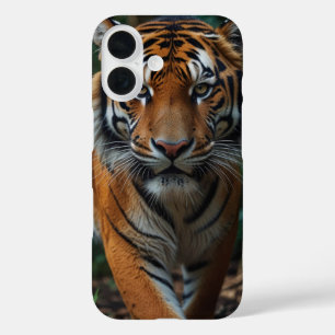 タイガージャングル動物の熱帯雨林 iPhone 16ケース