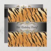 タイガージュエル 21歳の誕生日招待状 タイガー 21 招待状 (正面/裏面)
