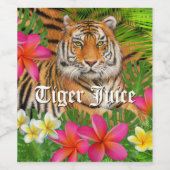 タイガージュースワインボトルラベル ワインラベル (シングルラベル)