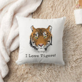 タイガースが大好き！美しい装飾用クッション クッション (ブランケット)