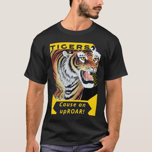 タイガースが大騒ぎを引き起こす Tシャツ (正面)