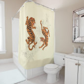 タイガースさくらんぼ花 シャワーカーテン (インサイチュ)