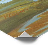 タイガースイミング絵を描ズ –  ポスター (角)