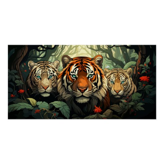 タイガースイラストレーション ポスター (正面)