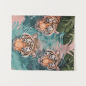 タイガースイン水中競技アドベンチャー タペストリー (正面(横))