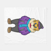 タイガースカーフビーニー フリースブランケット (正面(横))