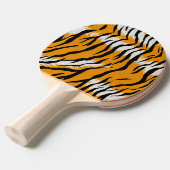 タイガースキンアニマルプリントパターンデザイン 卓球ラケット (正面アングル)