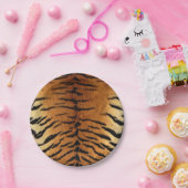 タイガースキンプリント ペーパープレート (パーティー)