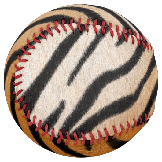 タイガースキンリアルアニマルプリント偽獣皮 ソフトボール (正面左)