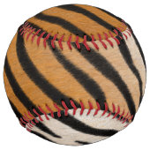 タイガースキンリアルアニマルプリント偽獣皮 ソフトボール (裏面)