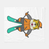 タイガースキーヤスキー フリースブランケット (正面(横))