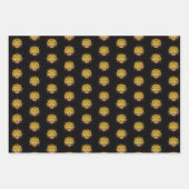 タイガースケッチパターン ラッピングペーパーシート (正面2)