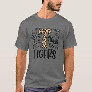 タイガーススクールスポーツファンチームスピリットマスコットカワイトL Tシャツ