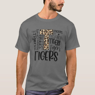 タイガーススクールスポーツファンチームスピリットマスコットキュートL Tシャツ