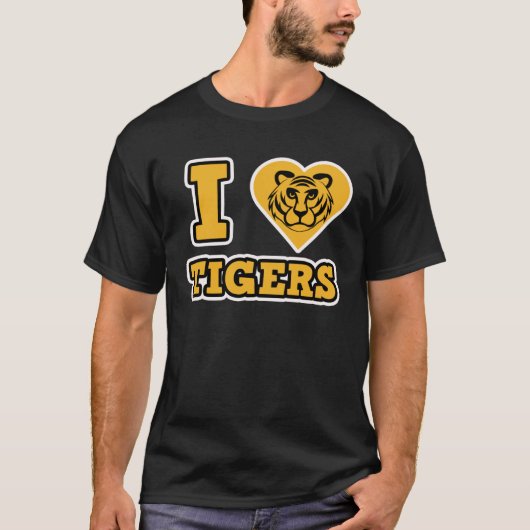 タイガースタイガーキャットタイガー大好き Tシャツ (正面)