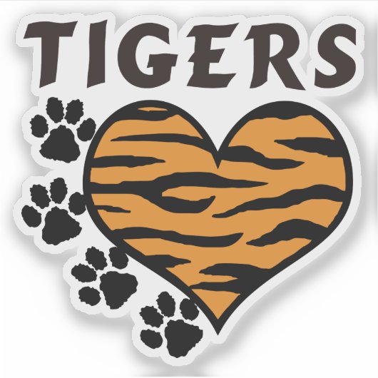 タイガースチーム シール (正面)