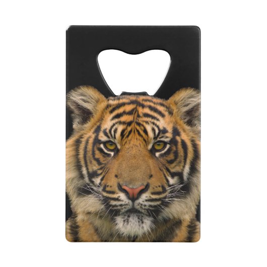 タイガー🐯ステンレス鋼ボトル開口器 クレジットカード栓抜き (正面)