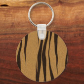 タイガーストライプのパターン キーホルダー (正面)