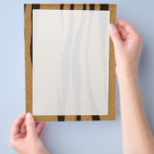 タイガーストライプのパターン チラシ (手)