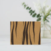 タイガーストライプのパターン ポストカード (スタンド正面)