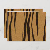 タイガーストライプのパターン ポストカード (正面/裏面)