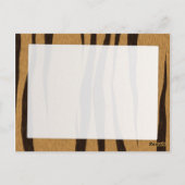 タイガーストライプのパターン ポストカード (裏面)