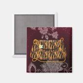 タイガーストライプのパターン マグネット (正面/裏面)