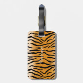タイガーストライプのパターンThunder_Cove ラゲッジタグ (裏面縦)