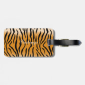 タイガーストライプのパターンThunder_Cove ラゲッジタグ (裏面横)