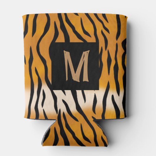 タイガーストライプのモノグラムのクーラーボックス 缶クーラー (裏面)