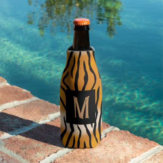 タイガーストライプのモノグラムの ボトルクーラー (インサイチュ プール)
