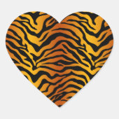 タイガーストライプの ハートシール (正面)