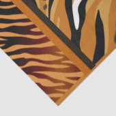 タイガーストライプアニマルプリントの切り離し 薄葉紙 (詳細)