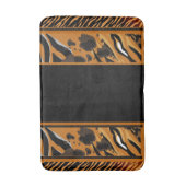 タイガーストライプアニマルプリント バスマット (正面縦)