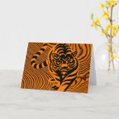 タイガーストライプカード カード (黄色い花)