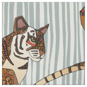 タイガーストライプシルバー ファブリック (クローズアップ)