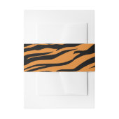 タイガーストライプジャングルサファリ誕生日 招待状ベリーバンド (正面例)