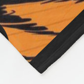 タイガーストライプスキンプリントイニシャルモノグラム | フリースブランケット (角)