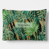 タイガーストライプズジャングルカモフラージュパーソナライズされた アクセサリーポーチ (正面)