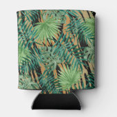 タイガーストライプズジャングルカモフラージュパーソナライズされた 缶クーラー (裏面)