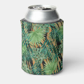 タイガーストライプズジャングルカモフラージュパーソナライズされた 缶クーラー (缶裏面)