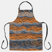 タイガーストライプズスキンインスパイアデザイン エプロン (正面)