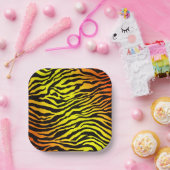 タイガーストライプズ ペーパープレート (パーティー)