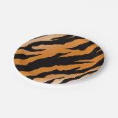 タイガーストライプデザイン紙プレート ペーパープレート (アングル)