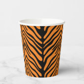 タイガーストライプパターン紙カップ 紙コップ (左)